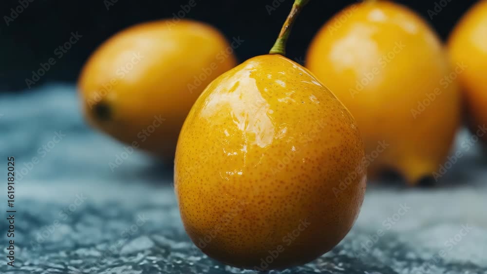 Poster the depicts a vibrant orange that has been splashed with water, creating an intense and dynamic effe