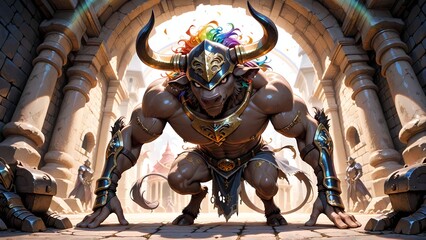 地下通路の巨大なモンスター