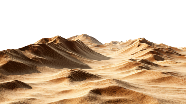 Desert Sand Dunes Landscape Golden Hues Black Background