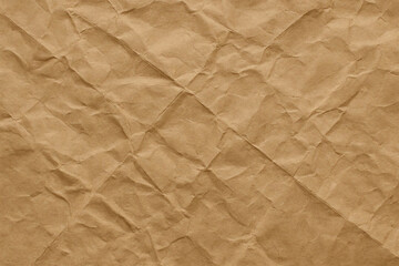 Obraz premium Close up of textured brown paper with subtle folds and creases