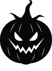 Halloween pumpkin vector art illustration