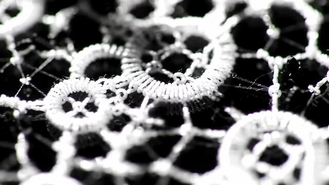 Close-up of intricate lacework