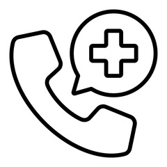 Obraz premium Health Call Icon