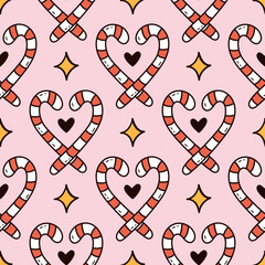 Christmas Candy Cane Pattern Christmas Background