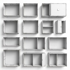 Minimalist Box Designs for Creative Organization and Storage Solutions in Modern Interior Spaces