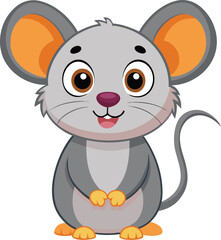 a mouse on white background