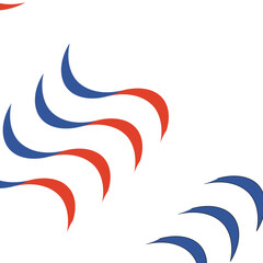 red, white, blue abstract background
