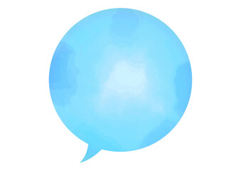 水彩風のシンプルなフキダシ