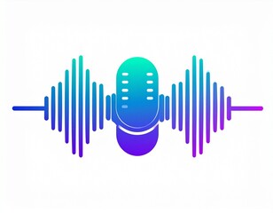 Sound wave vector illustration of a city growth financial chart with an upward arrow