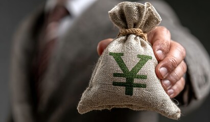 An image of a money bag printed with currency symbols, suitable for financial institutions' wealth management brochures, posters, cover images for financial media tweets, etc.
