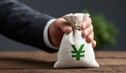 An image of a money bag printed with currency symbols, suitable for financial institutions' wealth management brochures, posters, cover images for financial media tweets, etc.
