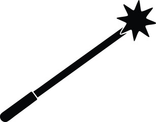 magic wand vector icon.