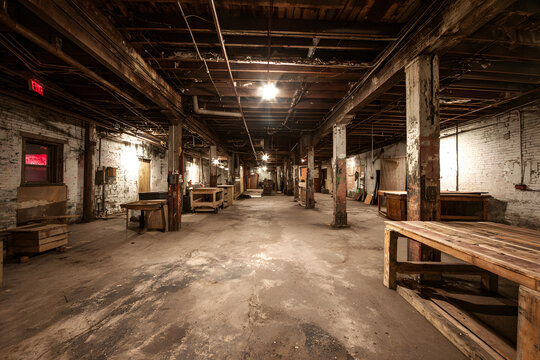 Grungy warehouse basement - Powered by Adobe