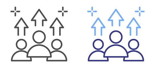 Obraz premium Leadership Development icon color