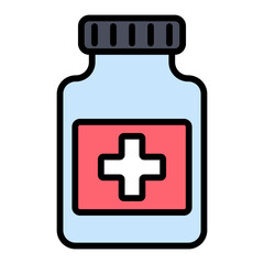 Fototapeta premium Pill Bottle Icon