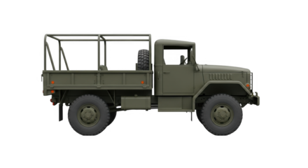 Military Truck Cargo Vehicle PNG Design for Download