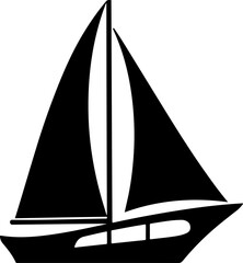 sailing ship silhouette, boat, sail, sailboat, sailing, yacht, sea, water, ship, ocean, travel, sport, nautical, vessel, wind, vector, sky, silhouette, vacation, cruise, race, summer, sails, mast, ill