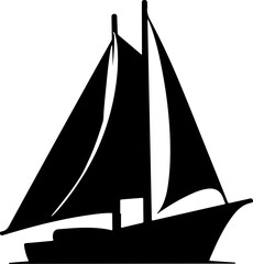 sailing ship silhouette, boat, sail, sailboat, sailing, yacht, sea, water, ship, ocean, travel, sport, nautical, vessel, wind, vector, sky, silhouette, vacation, cruise, race, summer, sails, mast, ill