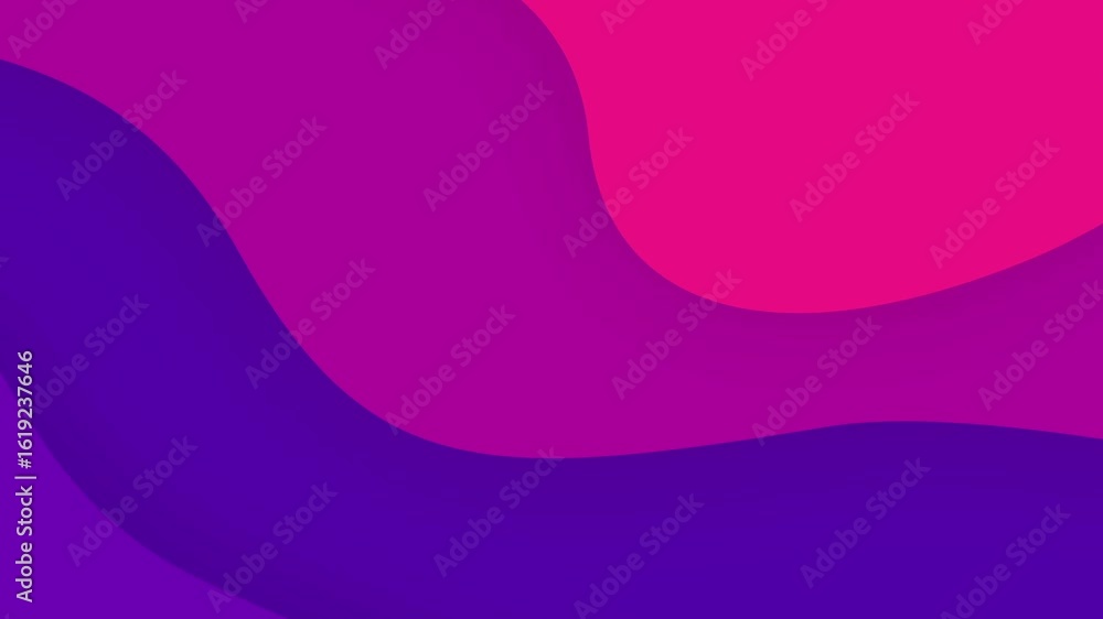 Poster animated background featuring a vibrant purple and pink gradient with a wave-like pattern