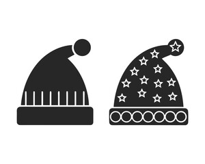 Sleeping Hat icon vector silhouette illustration isolated on white background