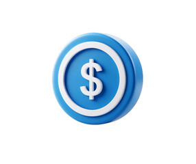 Obraz premium Dollar sign icon illustration for finance and investment topics