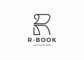 Initial Letter K with Curl Sheet for Paper Print Page logo design