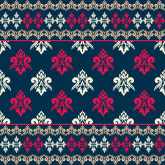 Elegant Floral Damask Seamless Repeat