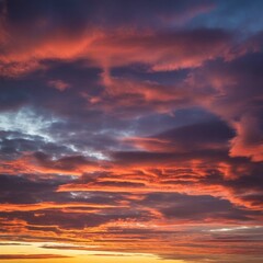 Obraz premium red sunset sky