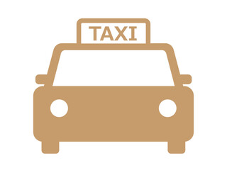 タクシーアイコン（TAXIのシルエット）