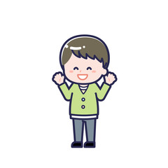 私服のこども／ななめ／男の子 11