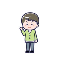 私服のこども／ななめ／男の子 12