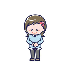 私服のこども／ななめ／女の子 08