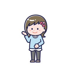 私服のこども／ななめ／女の子 18