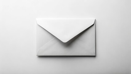 A Simple White Envelope on a Plain Surface, Ready for Your Message