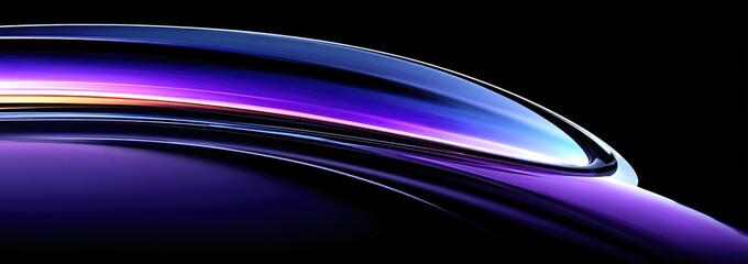 Abstract fluidic design, dark purple and violet hues
