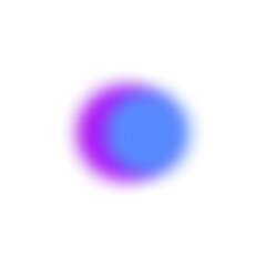 Element gradient of purple and blue dots blurred with noise and grainy texture