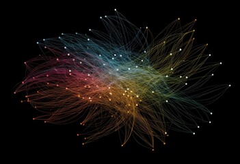 Abstract network of interconnected nodes