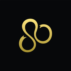 80th Anniversary Celebration Gold Ribbon Logo Design Vector Template