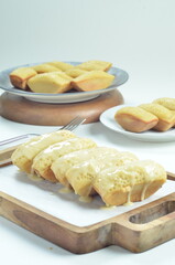 Original melted pancong cake, a traditional Indonesian snack