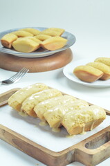 Original melted pancong cake, a traditional Indonesian snack