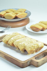 Original melted pancong cake, a traditional Indonesian snack