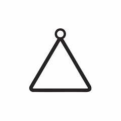 Simple Geometric Shape with a Circle and Triangle Combination.