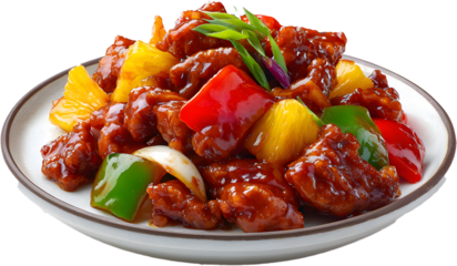 파프리카와 파인애플이 어우러진 탕수육