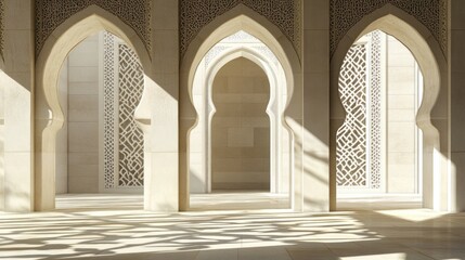 Obraz premium Light-filled arches, Islamic design