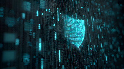 Digital shield protecting data stream from cyber threats