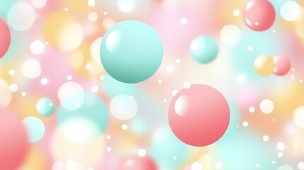Colorful Bokeh Circles Background
