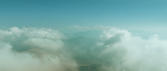 Obraz premium Premium Invite An Alien To Live With You Day UFO in Misty Sky with Summer Solstice Vibes for Gen Z Lifestyle Social Media and Marketing Campaigns