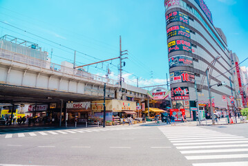The view of around Ueno Station, Tokyo