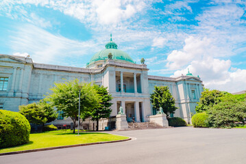 The view of Ueno National Museum at Ueno in Tokyo