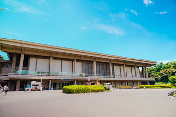 The view of Ueno National Museum at Ueno in Tokyo
